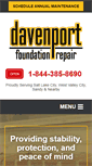 Mobile Screenshot of davenportfoundationrepair.com